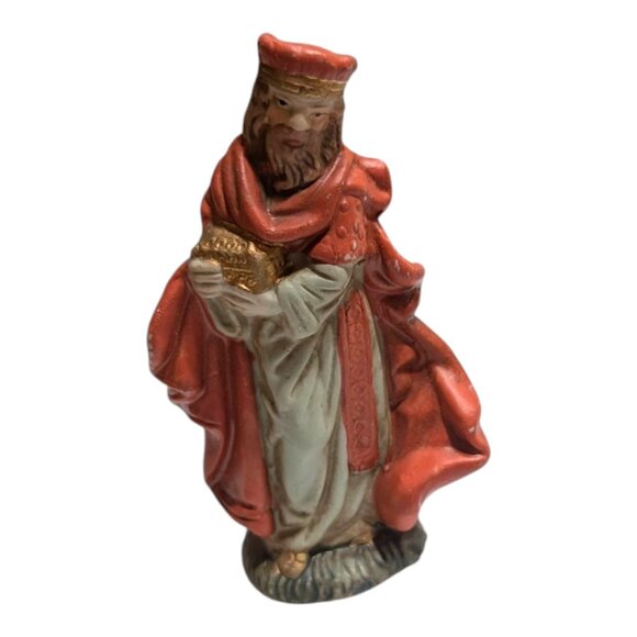 Vintage 9-Piece Ceramic Nativity Set Adelbrook 1990s Walmart Broken Angel Wing - Picture 11 of 15